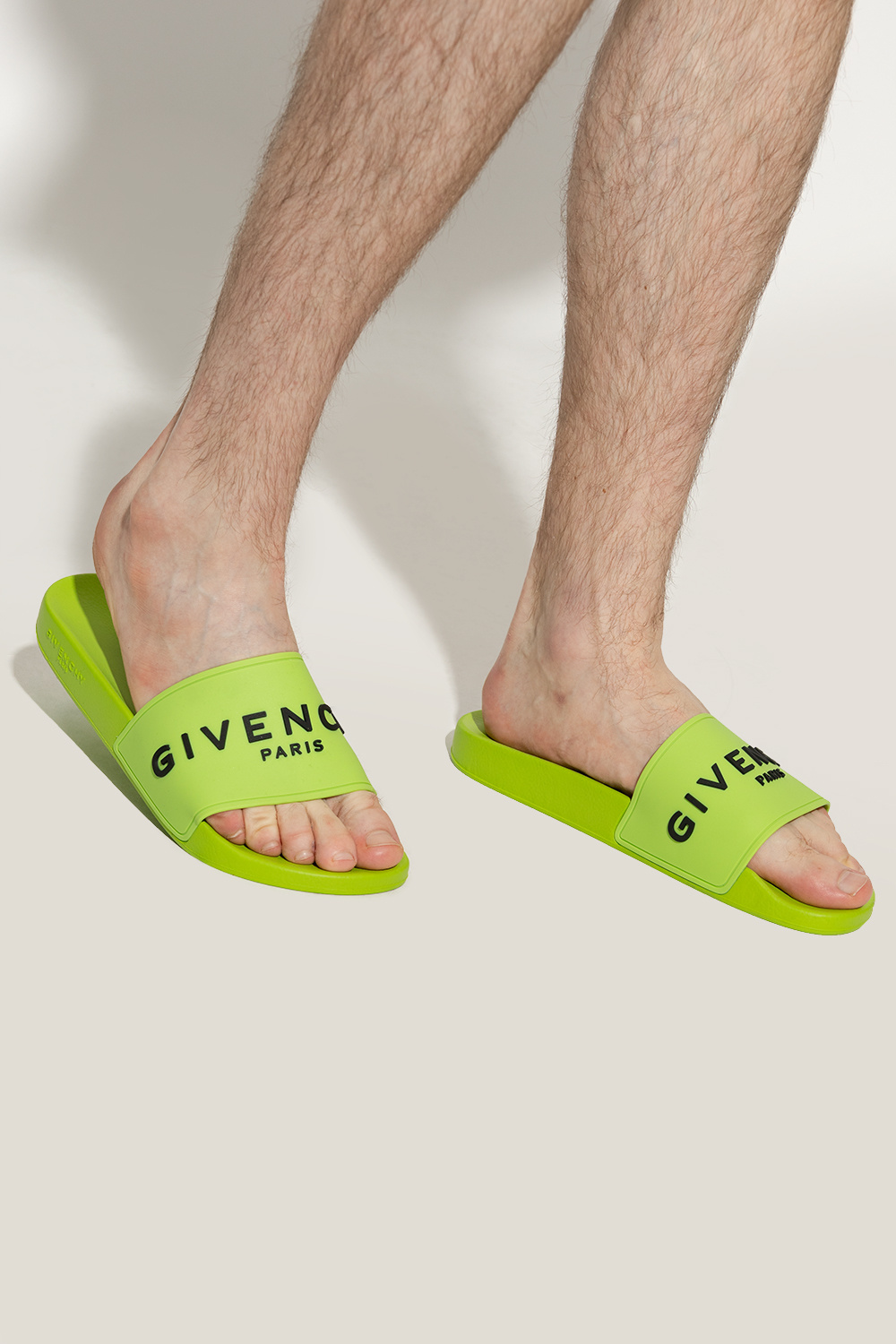 Neon Slides with logo Givenchy SchaferandweinerShops Canada Why Givenchy s Le Rouge Lipstick Is My Go To This Spring